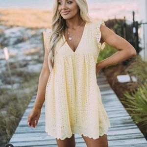 Yellow Lace Romper